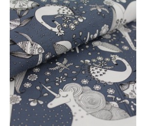 REST 60cm Biojersey - Fantastico Unicorn nightblue